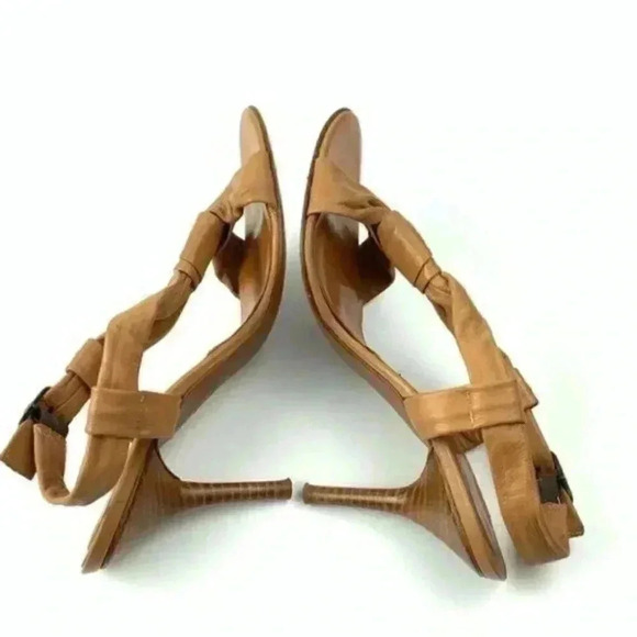 Via Spiga heels size 7.5 tan Italian leather - Picture 2 of 8